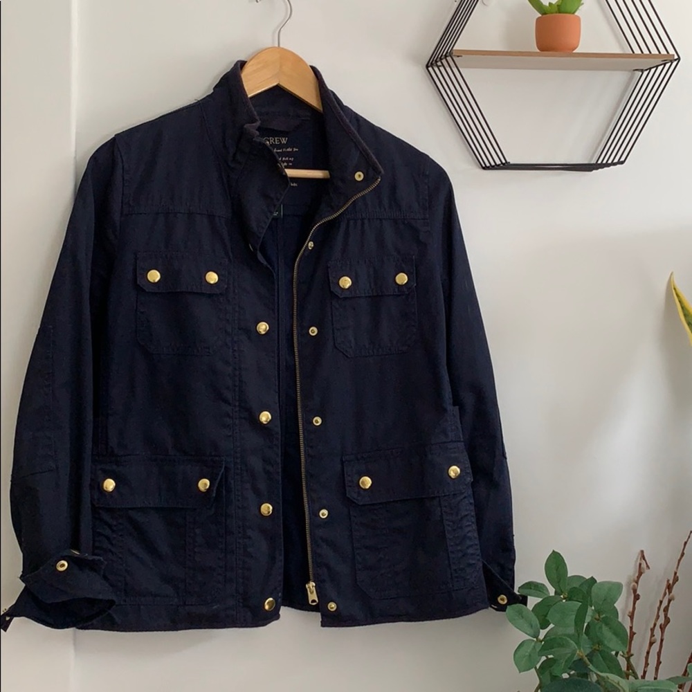 Jcrew Navy Blue Downtown XS Field military Jacket